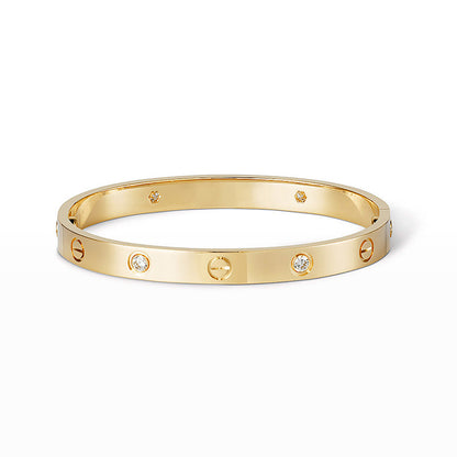[Royal Jewelry]LOVE BRACELET 6.1MM 4 DIAMONDS