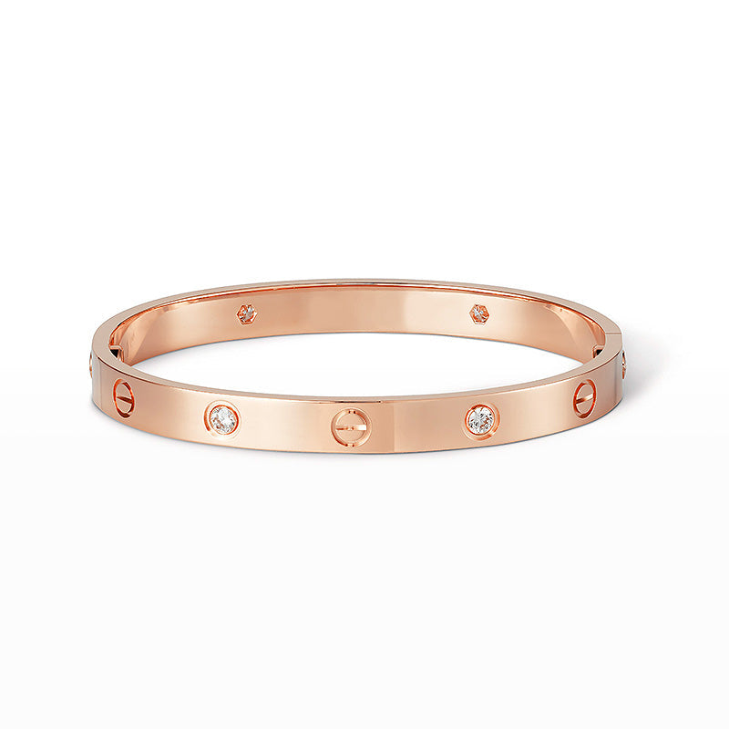 [Royal Jewelry]LOVE BRACELET 6.1MM 4 DIAMONDS
