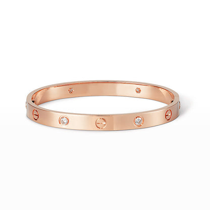 [Royal Jewelry]LOVE BRACELET 6.1MM 4 DIAMONDS