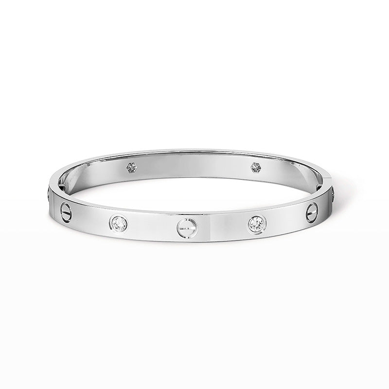 [Royal Jewelry]LOVE BRACELET 6.1MM 4 DIAMONDS