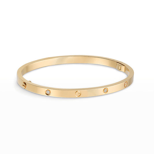 [ロイヤルジュエリー]LOVEブレスレット 3.65MM 6ダイヤモンド