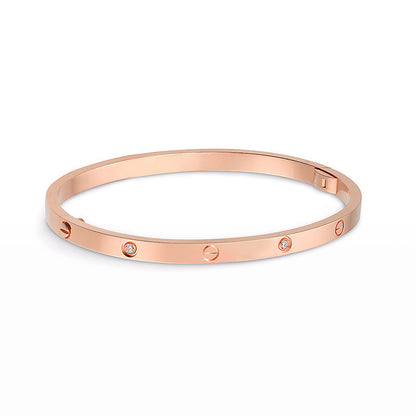 [Royal Jewelry]LOVE BRACELET 3.65MM 6 DIAMONDS