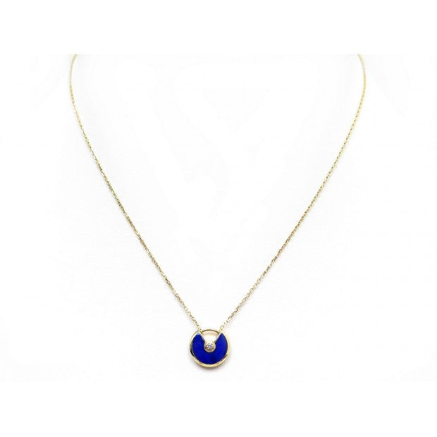 [Royal Jewelry]AMULETTE ROSE GOLD AGATE NECKLACE