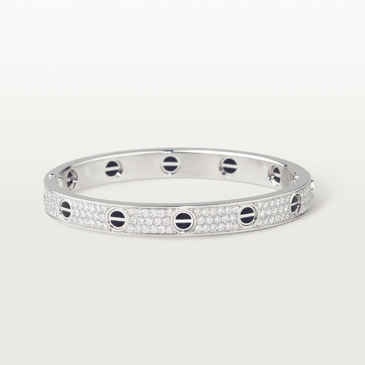 [Royal Jewelry]LOVE BRACELET 6.1MM DIAMOND-PAVED CERAMIC