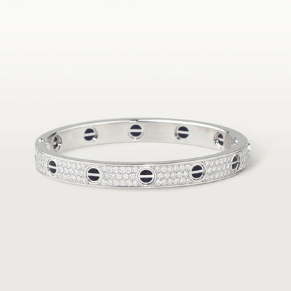 [Royal Jewelry]LOVE BRACELET 6.1MM DIAMOND-PAVED CERAMIC
