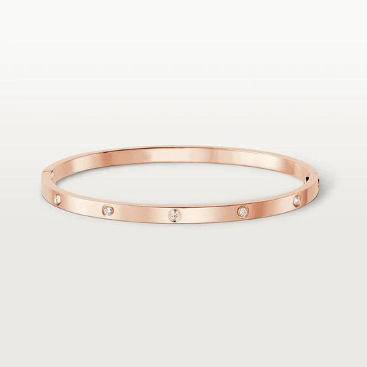 [ロイヤルジュエリー] LOVE ブレスレット 3.65MM 10 ダイヤモンド