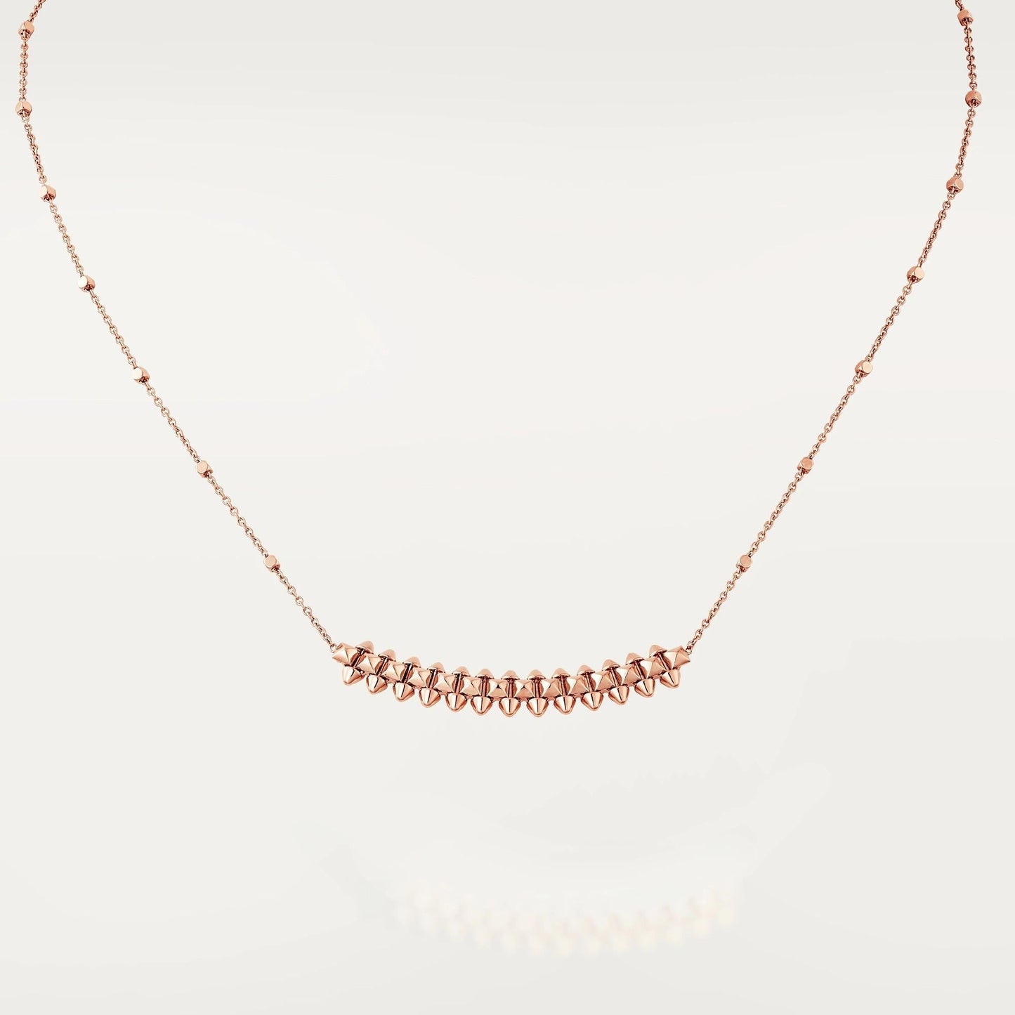 [Royal Jewelry]CLASH PINK GOLD NECKLACE