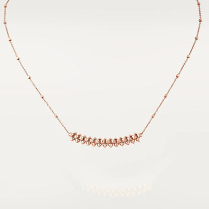 [Royal Jewelry]CLASH PINK GOLD NECKLACE