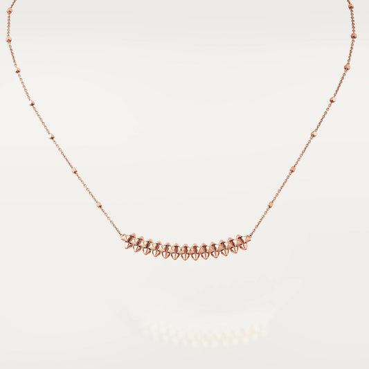 [Royal Jewelry]CLASH PINK GOLD NECKLACE