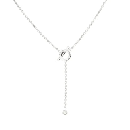 [Royal Jewelry]FINESSE SILVER DIAMOND NECKLACE
