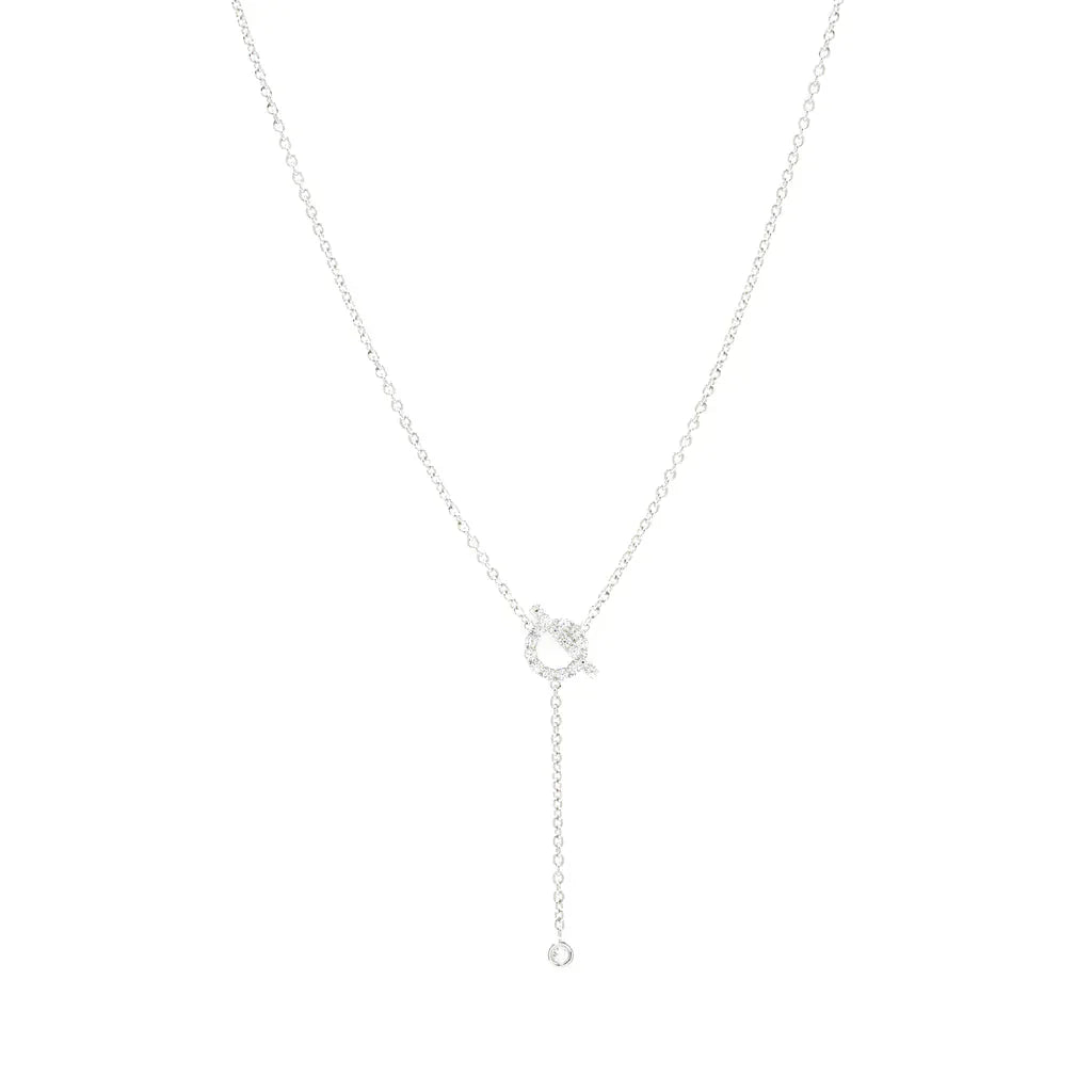 [Royal Jewelry]FINESSE SILVER DIAMOND NECKLACE