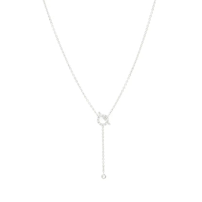 [Royal Jewelry]FINESSE SILVER DIAMOND NECKLACE