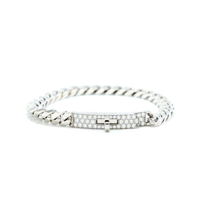 [Royal Jewelry]KELLY CHAIN SILVER DIAMOND BRACELET