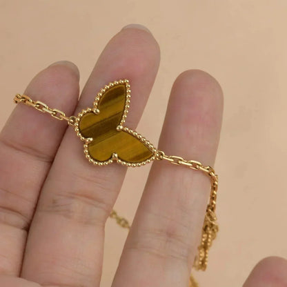 [Royal Jewelry]LUCKY SPRING 5 MOTIF GOLD BRACELET