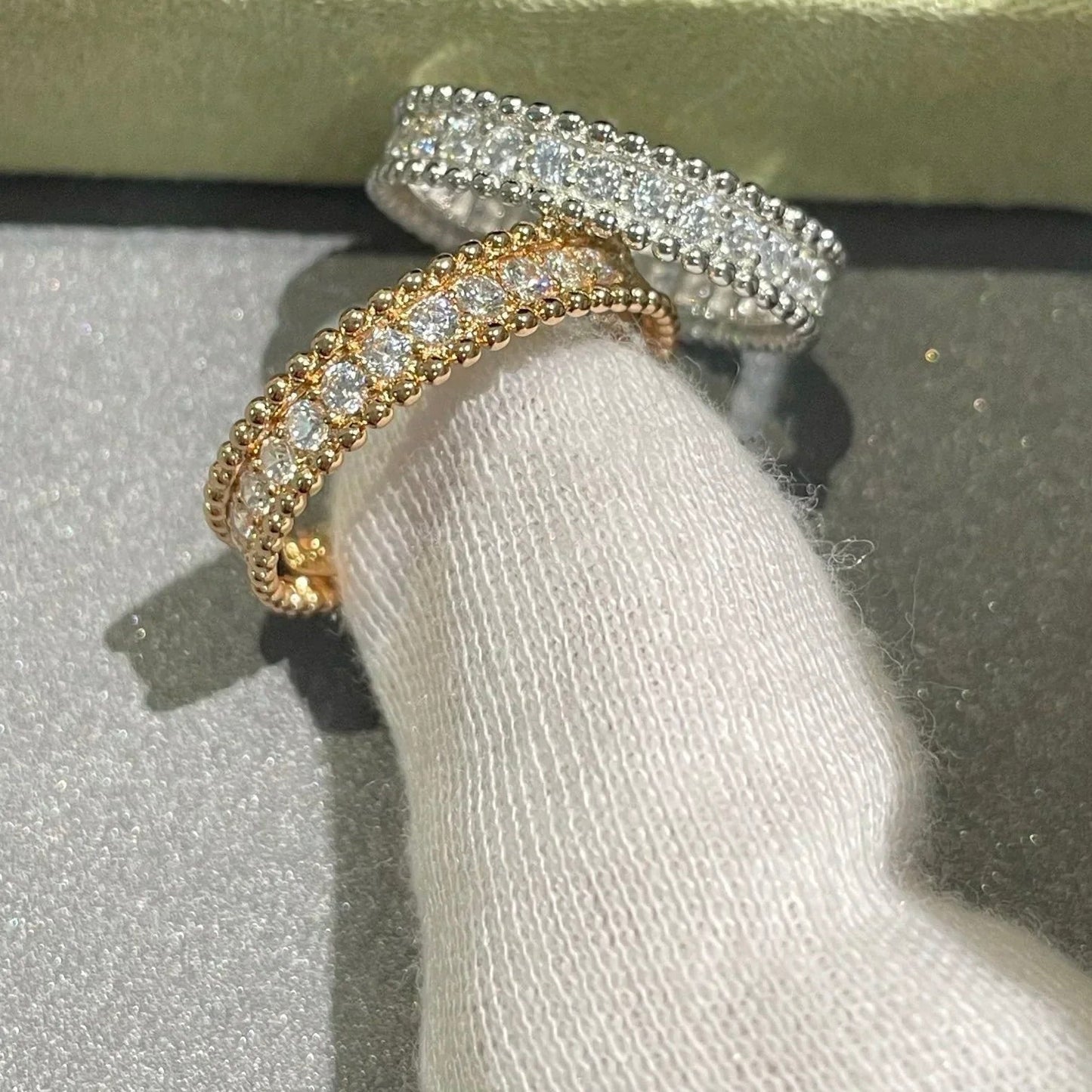 [Royal Jewelry]PERLEE DIAMOND SILVER RING
