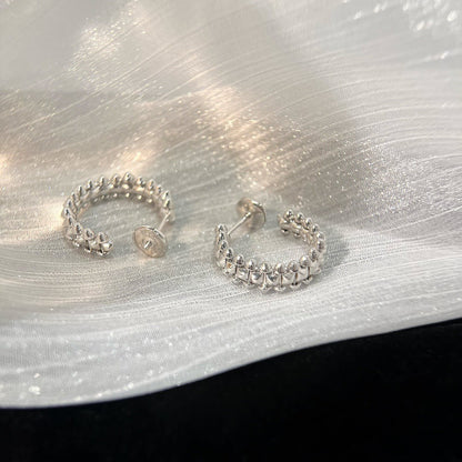 [Royal Jewelry]CLASH SMALL HOOP EARRINGS