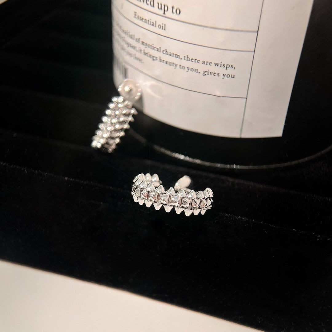 [Royal Jewelry]CLASH SMALL HOOP EARRINGS