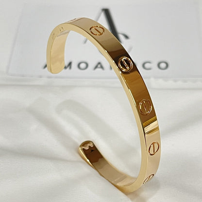 [Royal Jewelry]LOVE BRACELET 6.1MM OPEN CUFF