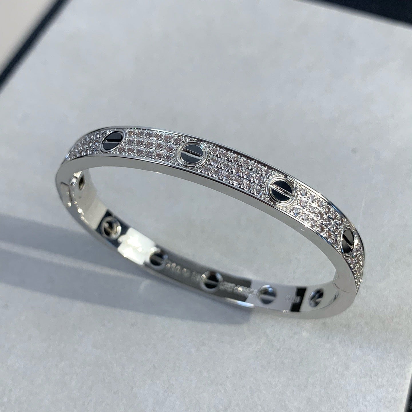 [Royal Jewelry]LOVE BRACELET 6.1MM DIAMOND-PAVED CERAMIC