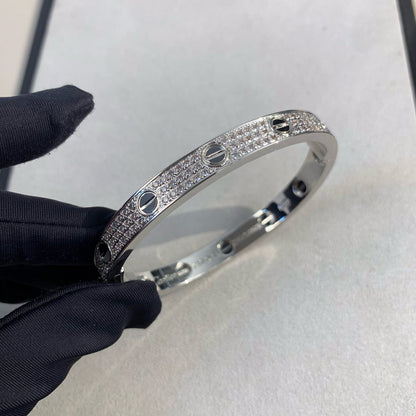 [Royal Jewelry]LOVE BRACELET 6.1MM DIAMOND-PAVED CERAMIC