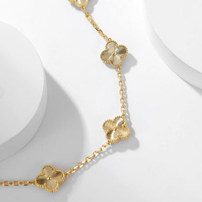 [Royal Jewelry]CLOVERS THE 10-MOTIFS LASER NECKLACE