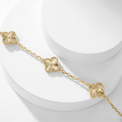 [Royal Jewelry]CLOVERS THE 10-MOTIFS LASER NECKLACE
