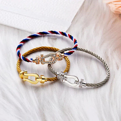 [Royal Jewelry]FORCE LARGE HORSESHOE NO DIAMOND BRACELET GOLD