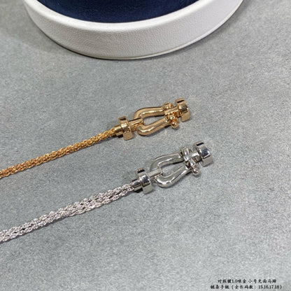 [Royal Jewelry]FORCE SMALL HORSESHOE  DIAMOND CHAIN ROPE BRACELET