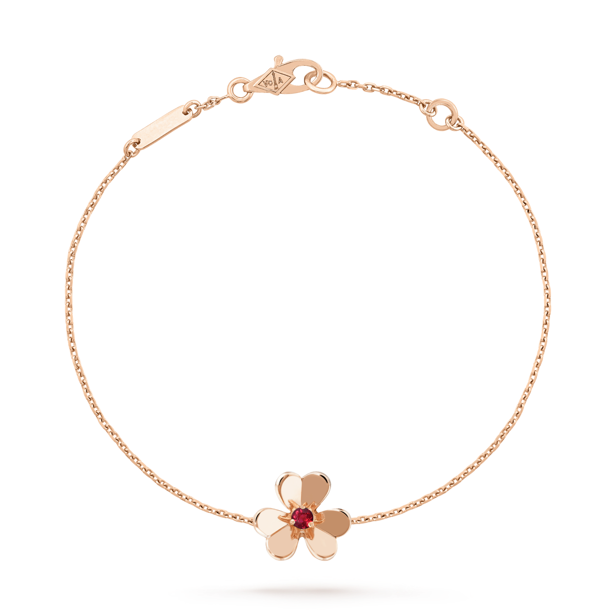 [Royal Jewelry]FRIVOLE GOLD FLOWER PINK MALACHITE BRACELET