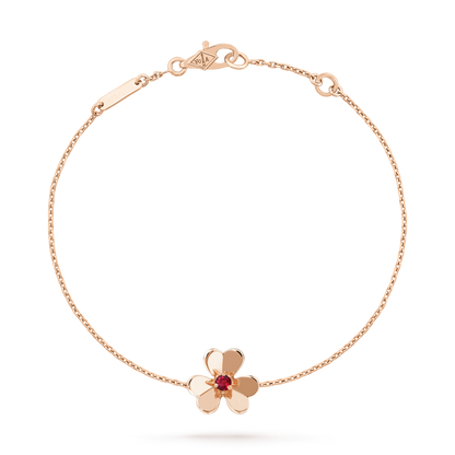[Royal Jewelry]FRIVOLE GOLD FLOWER PINK MALACHITE BRACELET