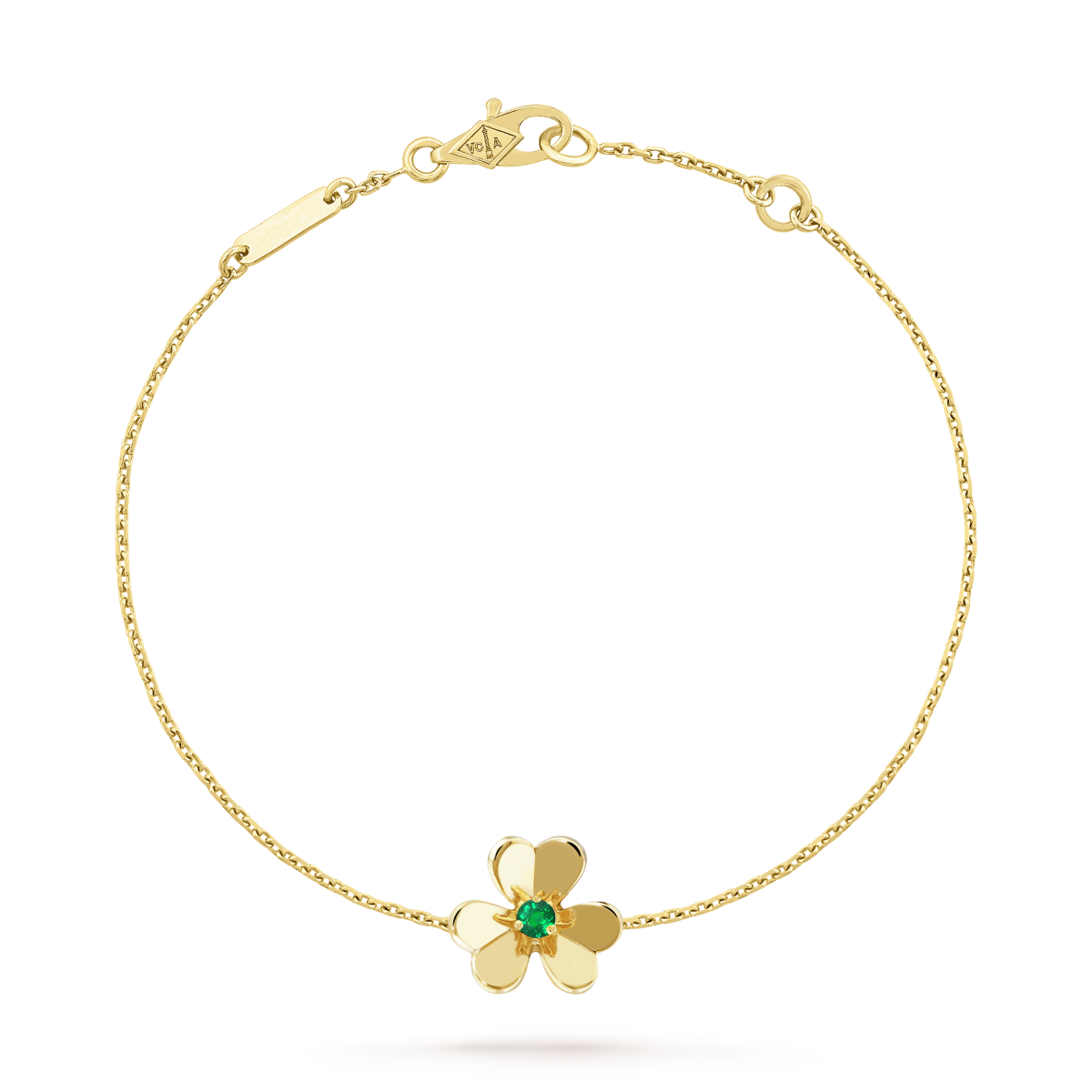 [Royal Jewelry]FRIVOLE GOLD FLOWER PINK MALACHITE BRACELET