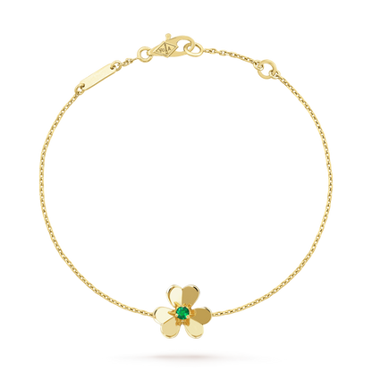 [Royal Jewelry]FRIVOLE GOLD FLOWER PINK MALACHITE BRACELET