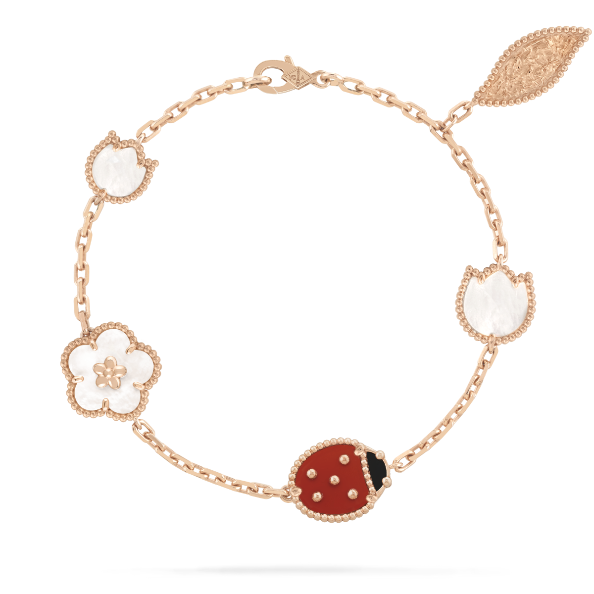 [Royal Jewelry]LUCKY SPRING 5 MOTIF BRACELET