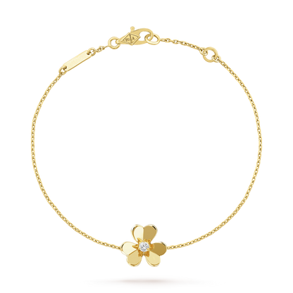 [Royal Jewelry]FRIVOLE GOLD FLOWER PINK MALACHITE BRACELET
