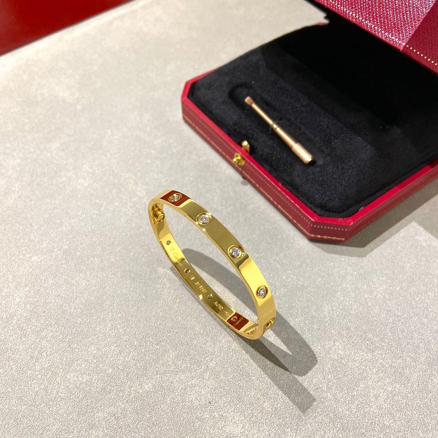 [Royal Jewelry]LOVE BRACELET 6.1MM 10 DIAMONDS