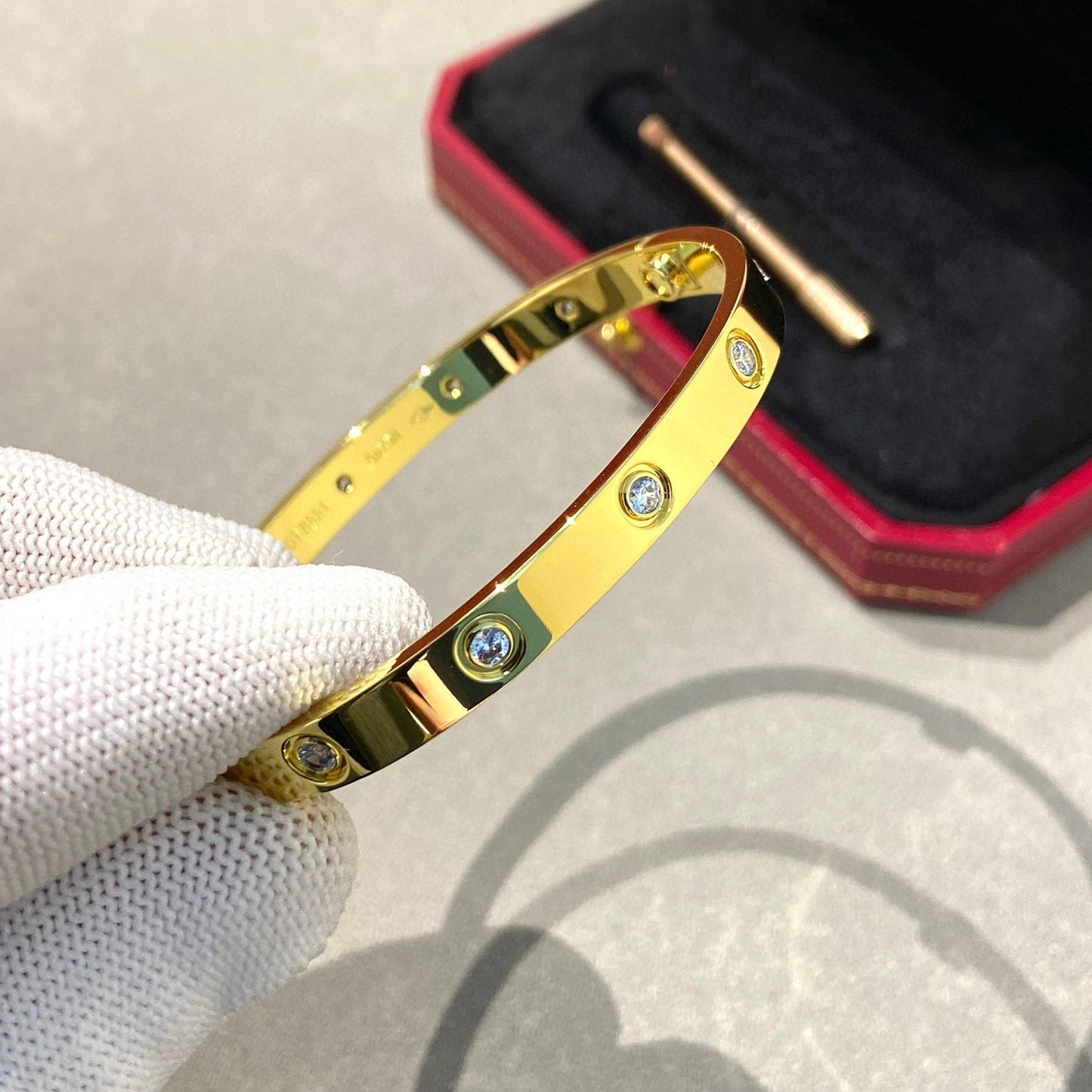 [Royal Jewelry]LOVE BRACELET 6.1MM 10 DIAMONDS