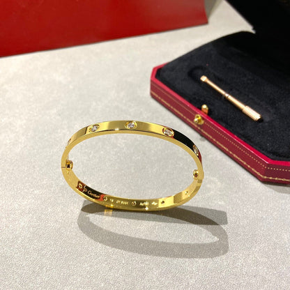 [Royal Jewelry]LOVE BRACELET 6.1MM 10 DIAMONDS