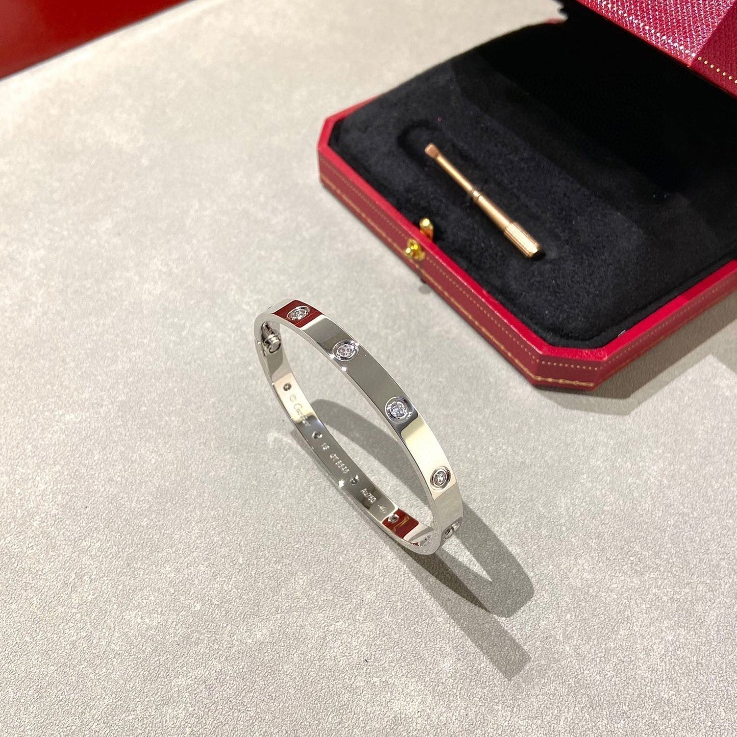[Royal Jewelry]LOVE BRACELET 6.1MM 10 DIAMONDS