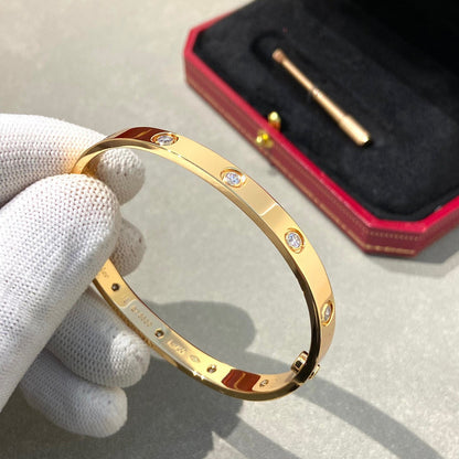 [Royal Jewelry]LOVE BRACELET 6.1MM 10 DIAMONDS