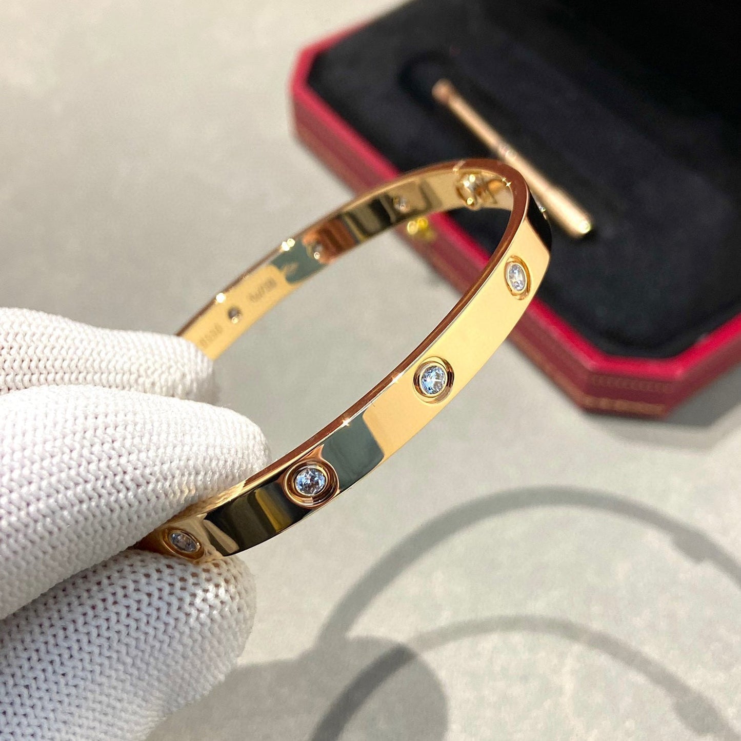 [Royal Jewelry]LOVE BRACELET 6.1MM 10 DIAMONDS