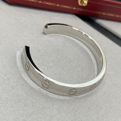 [Royal Jewelry]LOVE BRACELET 6.1MM 1 DIAMOND OPEN CUFF