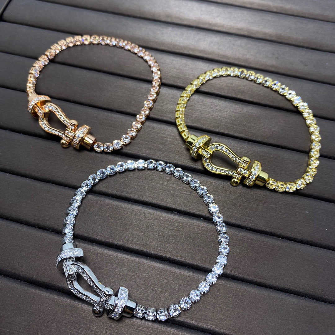 [Royal Jewelry]FORCE  HORSESHOE  DIAMOND TENNIS BRACELET