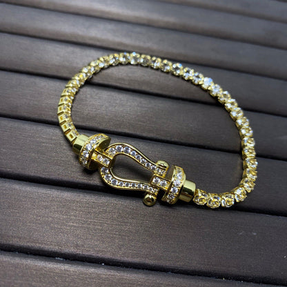 [Royal Jewelry]FORCE  HORSESHOE  DIAMOND TENNIS BRACELET
