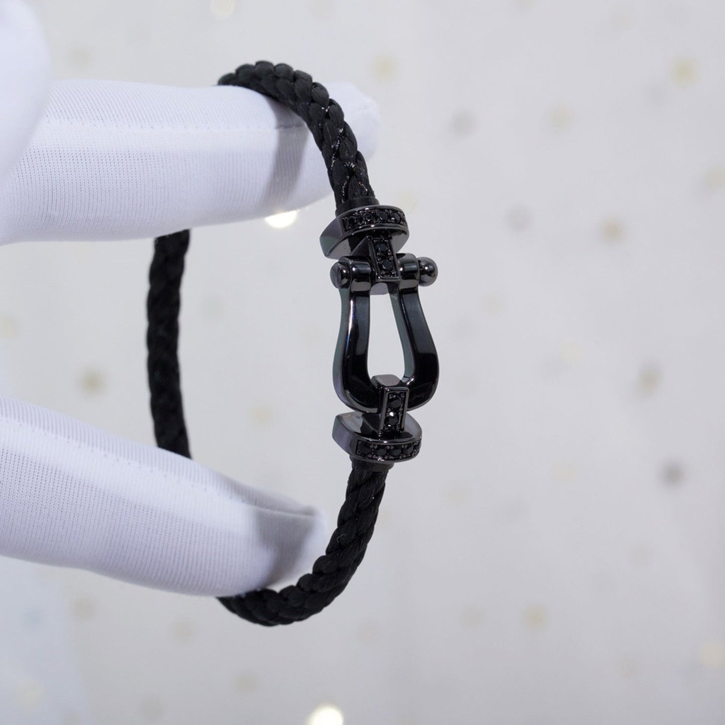[Royal Jewelry]FORCE LARGE SERIES HORSESHOE BLACK SAMURAI BRACELET