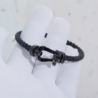 [Royal Jewelry]FORCE LARGE SERIES HORSESHOE BLACK SAMURAI BRACELET