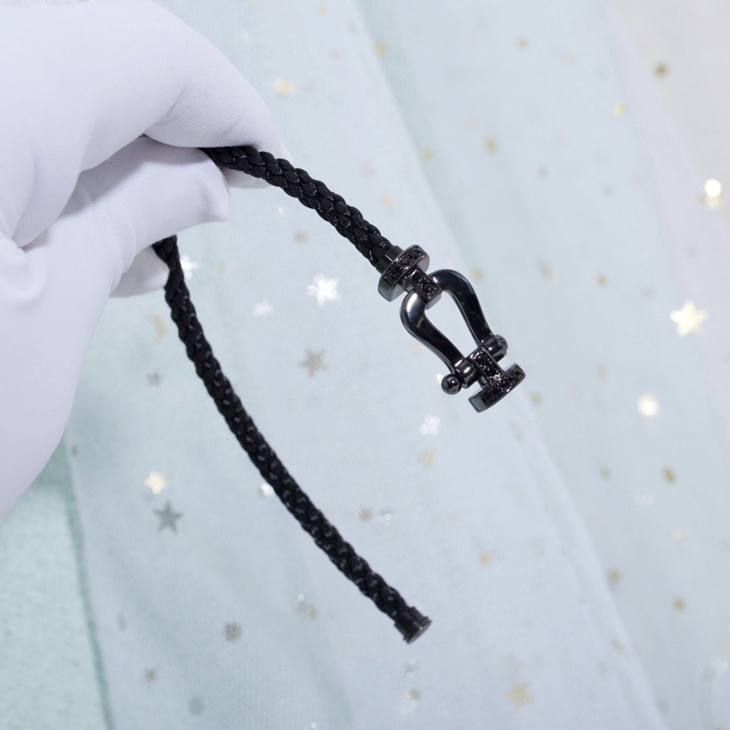 [Royal Jewelry]FORCE LARGE SERIES HORSESHOE BLACK SAMURAI BRACELET