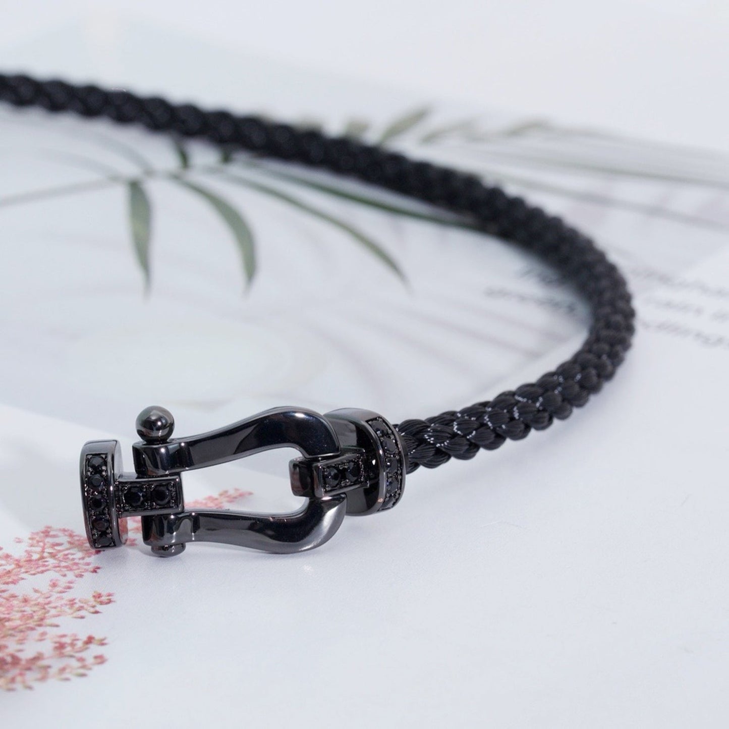 [Royal Jewelry]FORCE LARGE SERIES HORSESHOE BLACK SAMURAI BRACELET