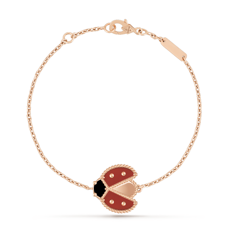 [Royal Jewelry]LUCKY SPRING 1 MOTIF PINK GOLD BRACELET
