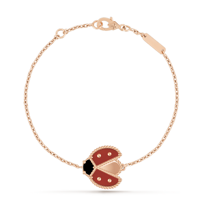 [Royal Jewelry]LUCKY SPRING 1 MOTIF PINK GOLD BRACELET