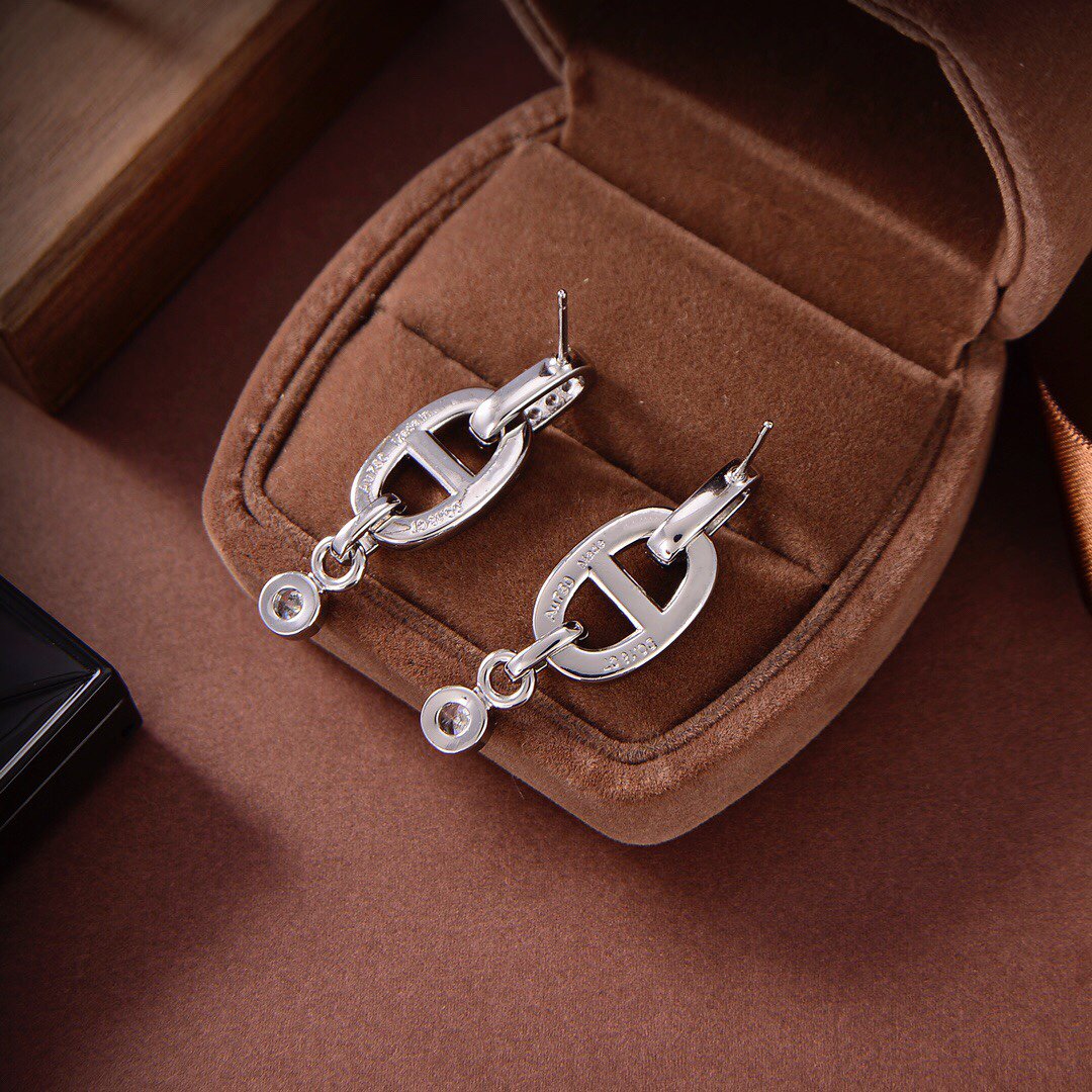 [Royal Jewelry]HM CHAINE DIAMOND EARRINGS